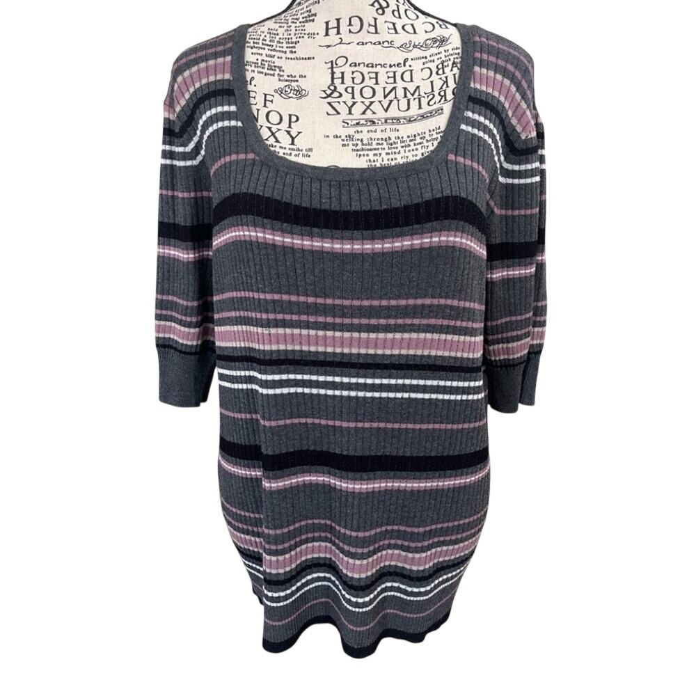 Liz Claiborne striped cotton dress sz large